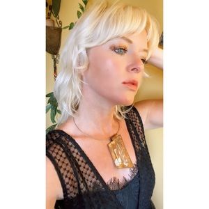 Vintage Copper Pendant Choker Necklace Avant Garde Jewelry